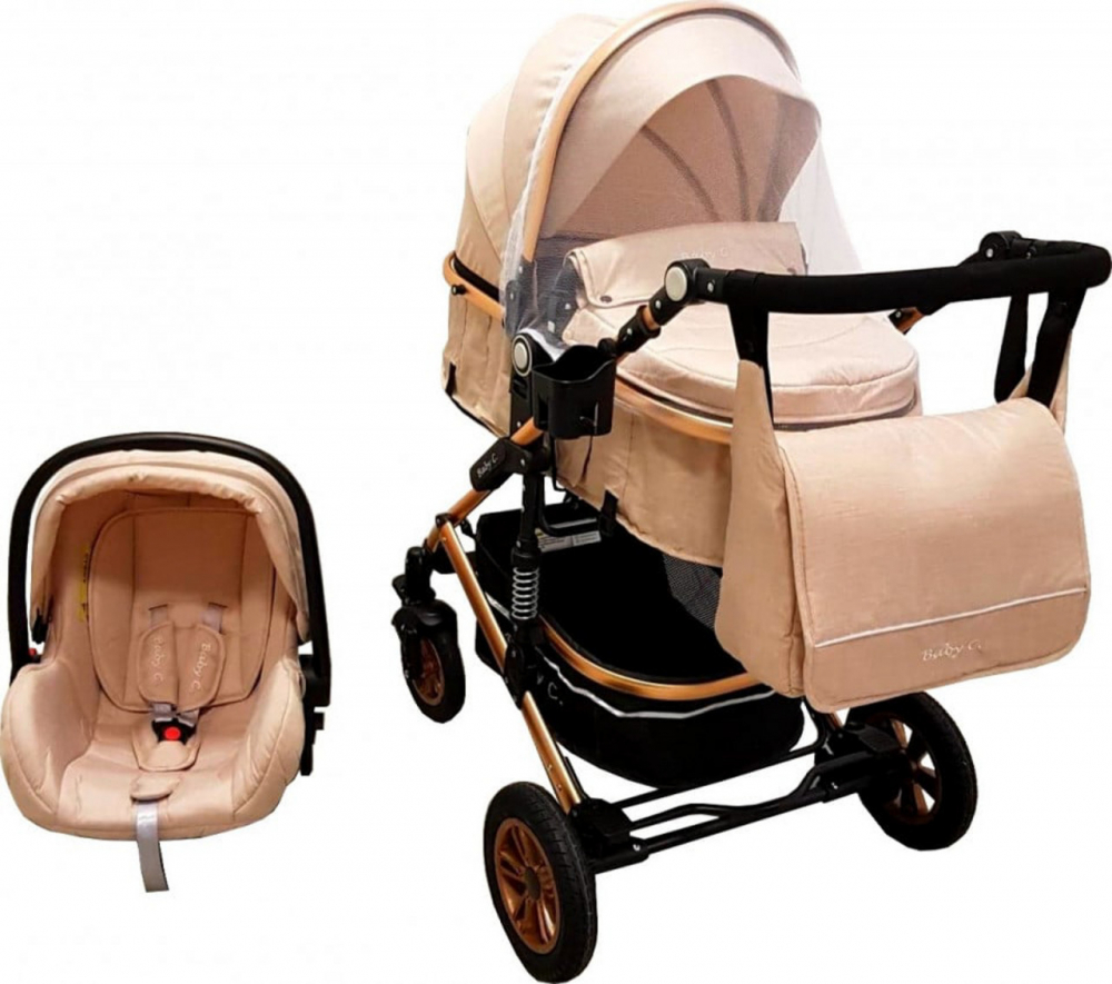 Baby Care Pro 531 Carucior 3-in-1 Crem - imagine 4