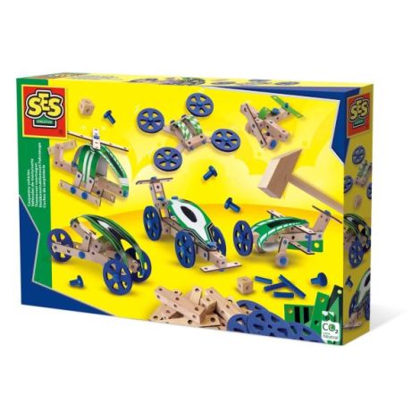 Ses Creative - Set 50 Piese Constructie Vehicule