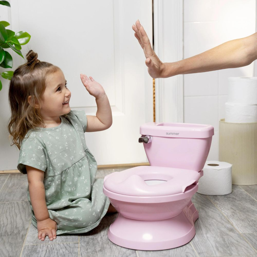 Olita cu sunete My Size Potty Pro Roz | Ingenuity - imagine 5