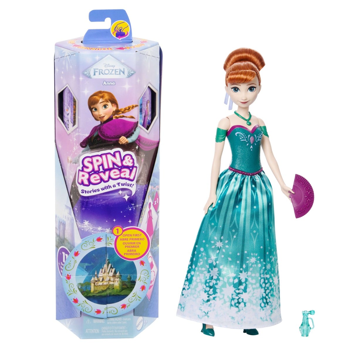 Papusa Disney Frozen Anna Spin and Reveal