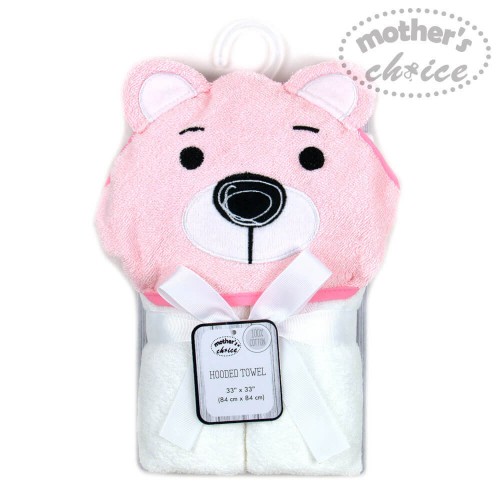 Prosop Bebe cu Gluga Mother's Choice Ursulet Roz - imagine 2