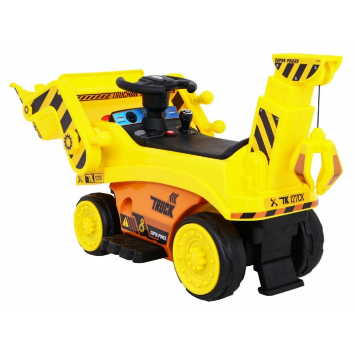 Excavator Ramiz 30W pentru copii cu cupă mobilă și audio - imagine 4
