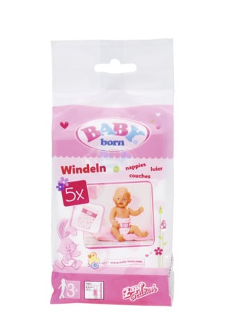 Scutece BABY born, 5 buc Zapf - Accesorii esențiale