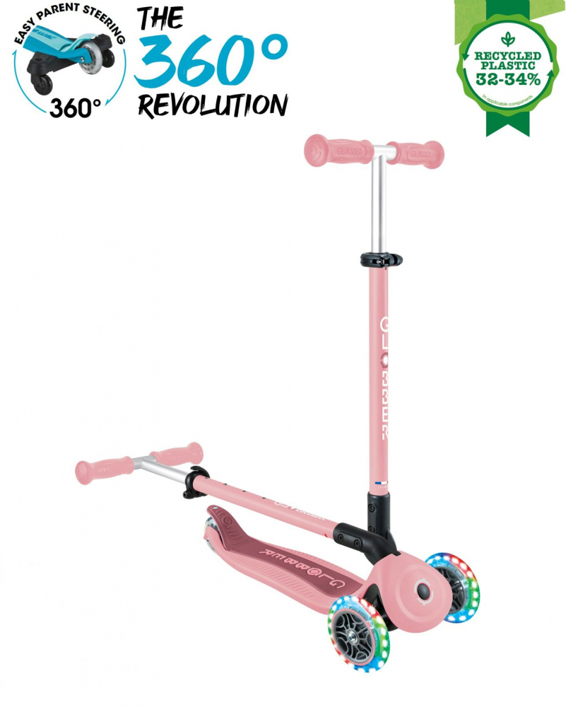 Globber Go-Up 3 în 1 - Trotineta Roz Pal - imagine 6