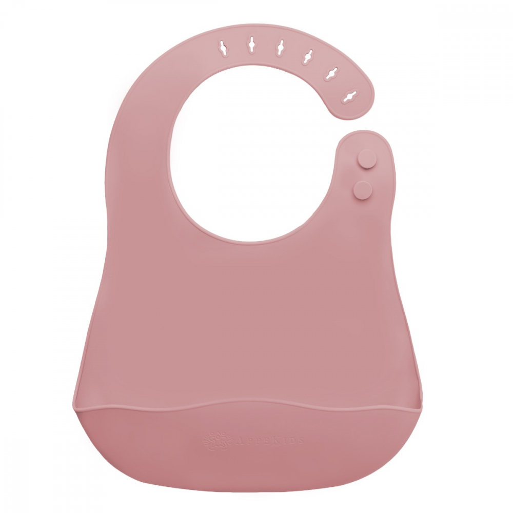 Baveta Silicon AppeKids Old Rose | Antialergica - imagine 5