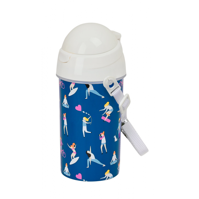 Sticlă Apă BlackFit8 500ml cu Pai pentru Copii
