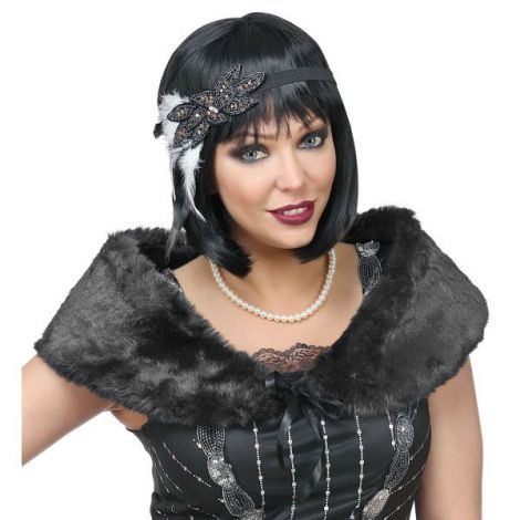 Set Accesorii Charleston Negru | Widmann Italia
