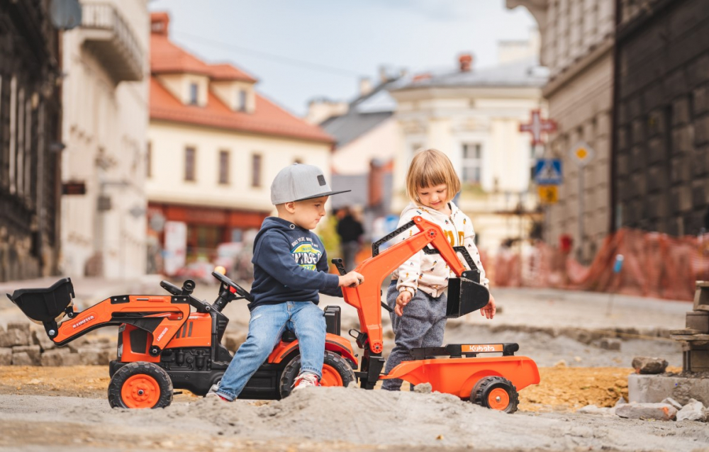 Falk Tractor Kubota cu Pedale și Excavator - imagine 2