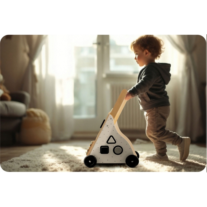 Antemergator Ricokids Lemn cu Activitati - imagine 2