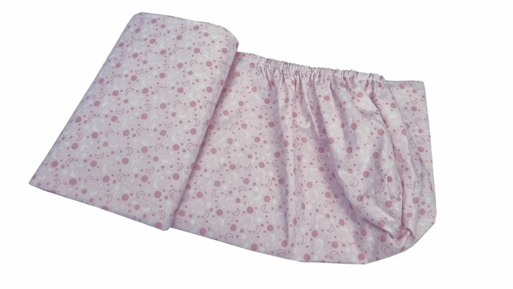 Set Cearceafuri KidsDecor Pink Moon Bumbac - imagine 6