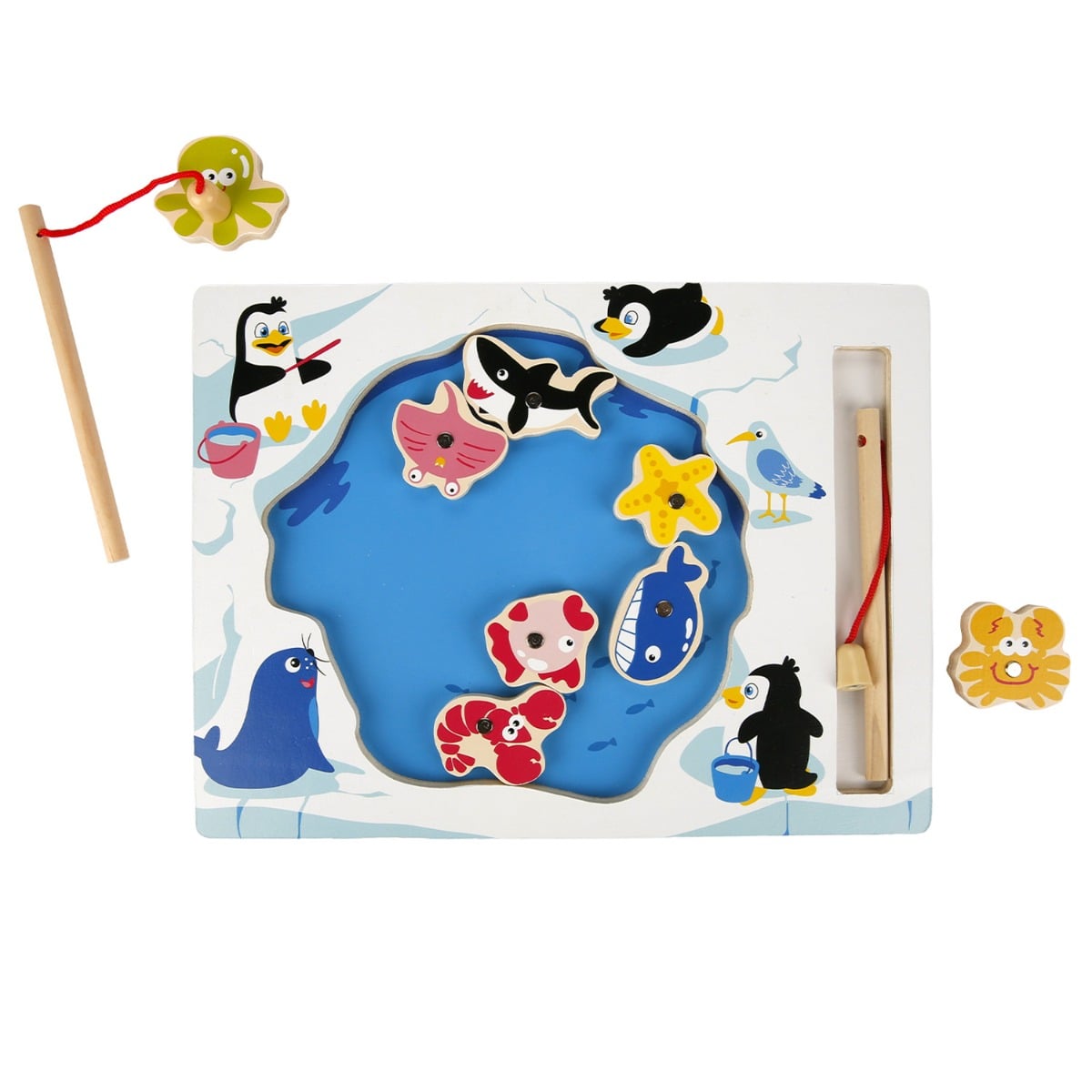 Joc magnetic pescuit Sunman | 11 piese educative