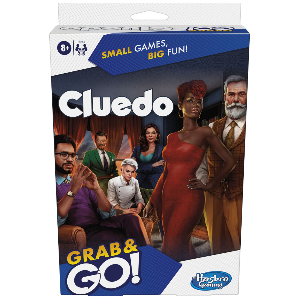 Cluedo Grab and Go Hasbro - Joc de detectiv portabil