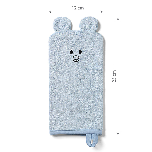 Mănușă Baie Babyono Bambus Albastru - imagine 2