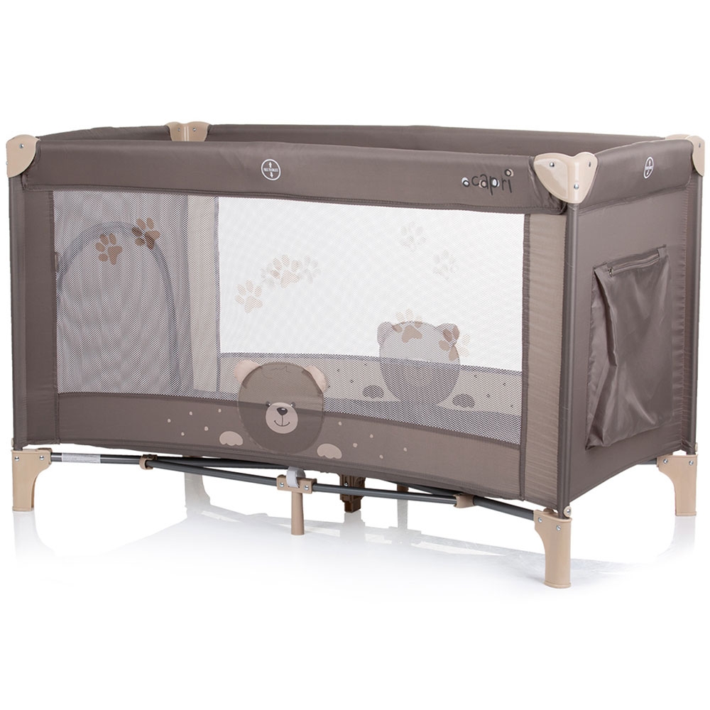 Pătuț pliabil Chipolino Capri Bear Beige