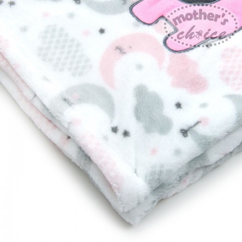 Paturica Fleece Elefantel Roz | Mother's Choice - imagine 2