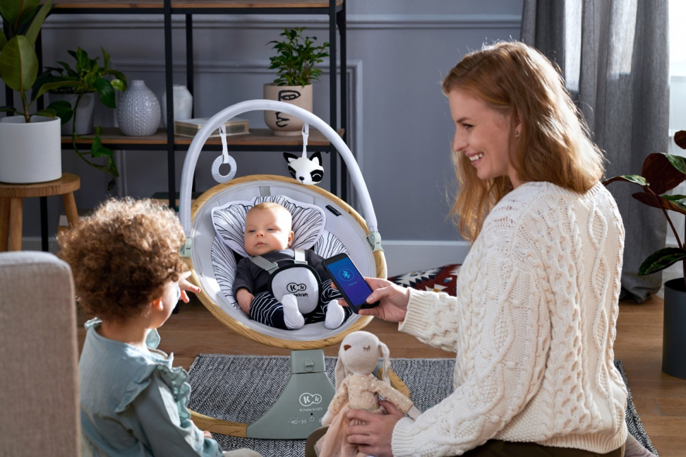 Leagan Electric 2-in-1 Kinderkraft Lumi Grey - imagine 6