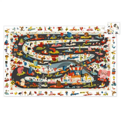 Puzzle Djeco Raliul Masinilor 54 piese