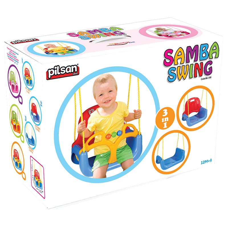 Leagan Convertibil 3-în-1 Pilsan Samba Blue - imagine 2