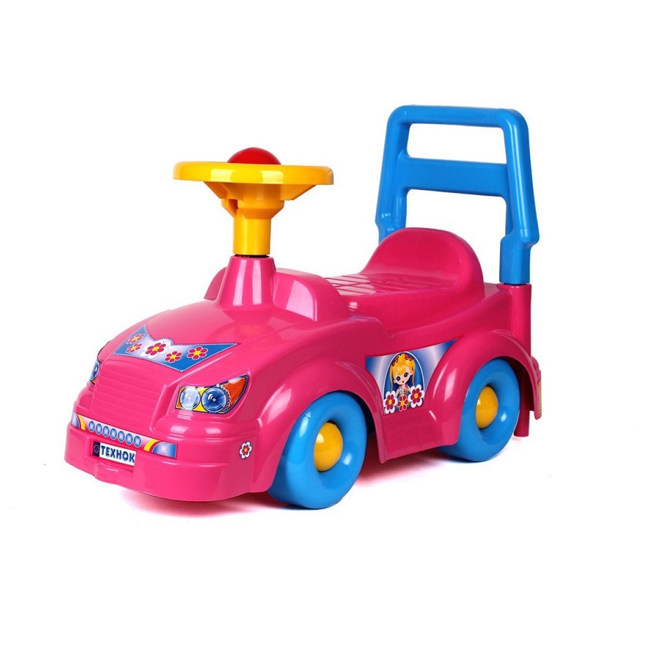 Mașinuță Roz Ride-on cu Spătar 1-3 Ani - imagine 3