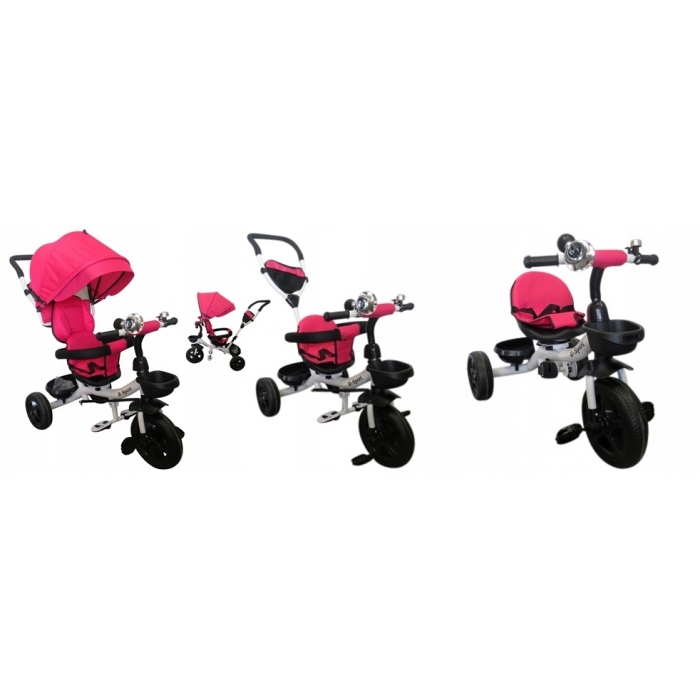 Tricicleta R-Sport T4 Roz 3 in 1 Modulară - imagine 2