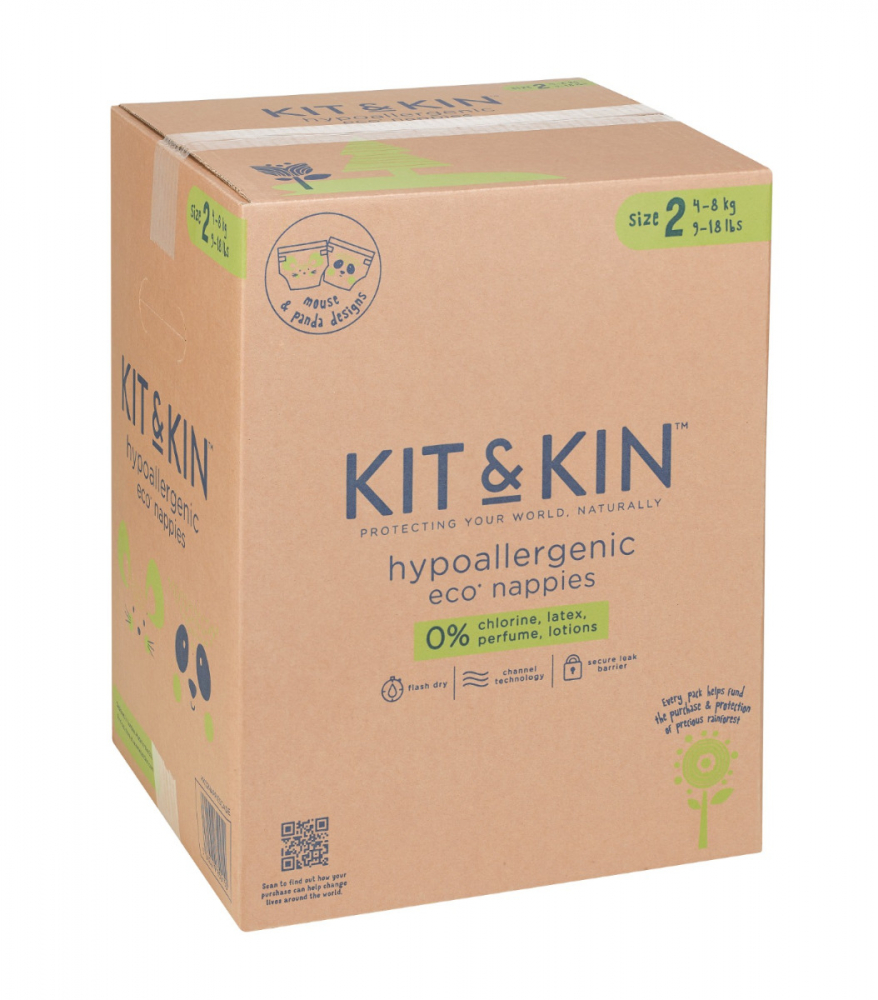 Scutece Eco Kit&Kin Hipoalergenice Marimea 2 - imagine 2