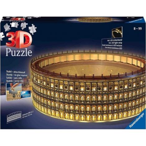 Puzzle 3D Led Colosseum Ravensburger 216 piese - imagine 2