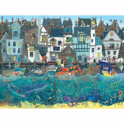 Puzzle Ravensburger Port Agitat, 1500 piese - imagine 3