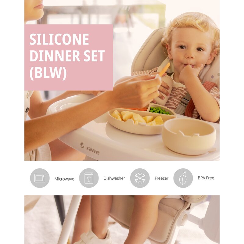 Set Masa Jane Silicon BPA Free - Diversificare Sigura - imagine 6