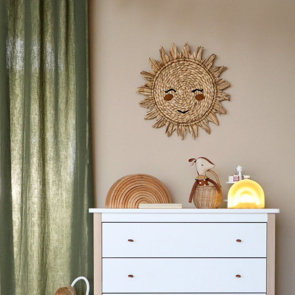 Little Amy Draperii Muselină Organică - Set 2 buc