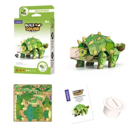 Puzzle 3D Sunet Ankylosaurus Mieredu - imagine 2