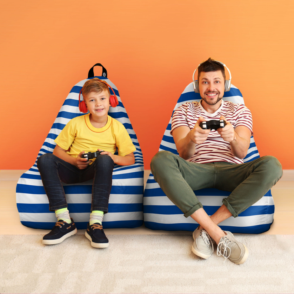 Fotoliu Puf Updeco Chill XL Blue | Relaxare Maximă - imagine 4