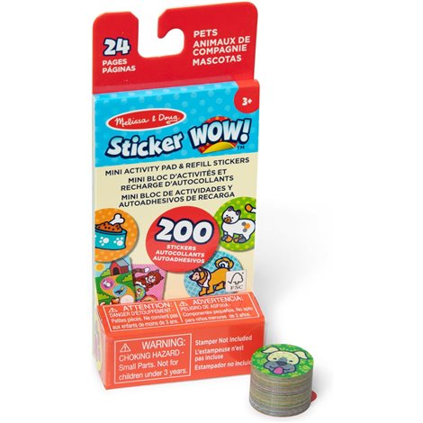 Refil Sticker WOW Animale de companie Melissa & Doug