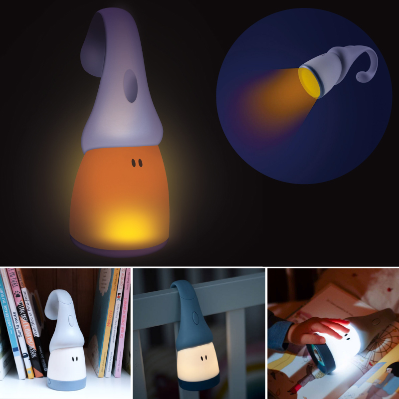 Lampa Portabila Beaba Pixie Torch Light Blue - imagine 3