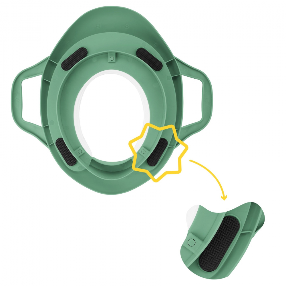 Reductor WC Badabulle Verde cu Manere - imagine 4