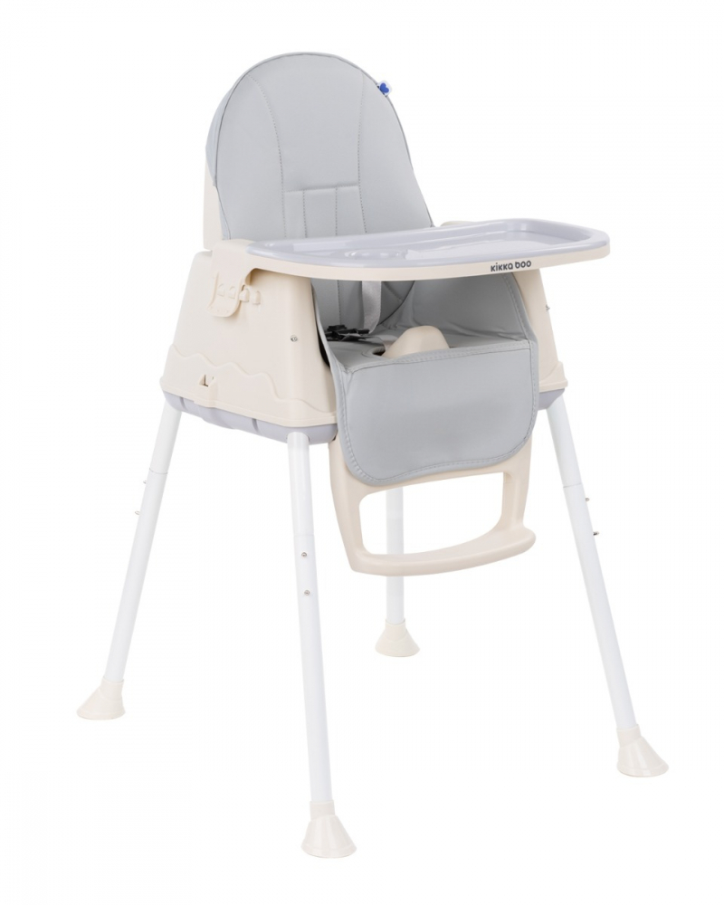 Scaun Masa KikkaBoo 3in1 Creamy Grey, Ergonomic - imagine 4