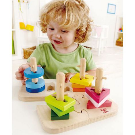 Hape Puzzle Creativ Lemn – Dezvoltă Imaginația - imagine 4