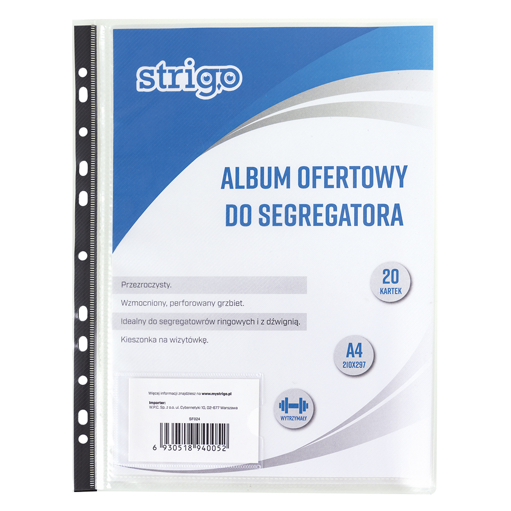 Folii protectie A4 Strigo, 20buc - Documente sigure