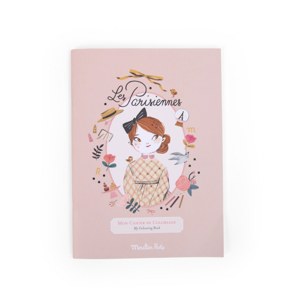 Carte de Colorat Domnisoare Pariziene Moulin Roty