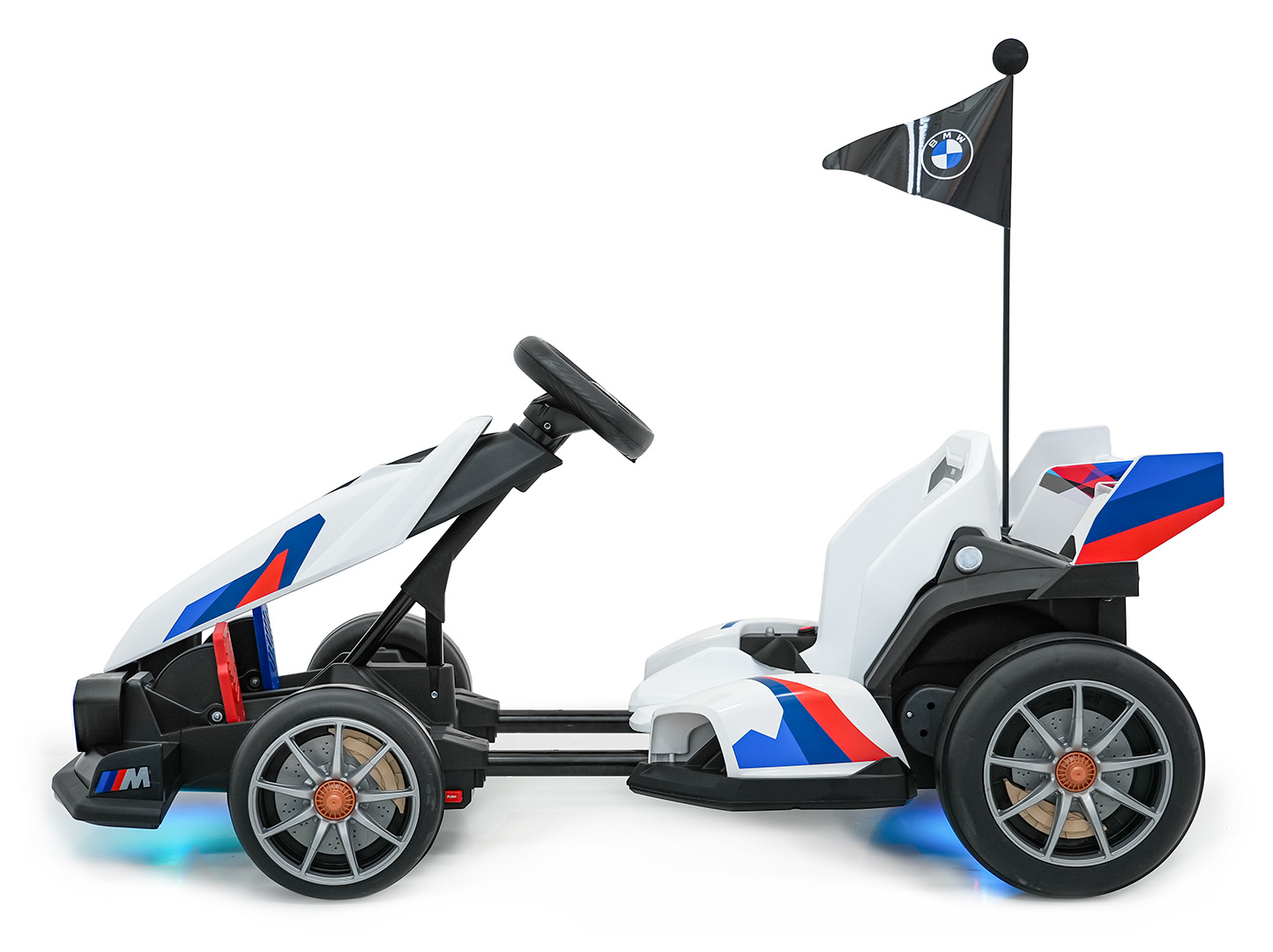 Kart electric pentru copii BMW Drift 24V 400W cu viteza maxima 13 km/h (0978) Alb - Autokids.ro - imagine 6