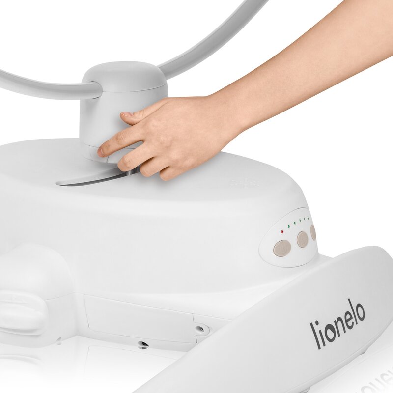 Balansoar Lionelo Iris 2in1, Electric, Bej - imagine 3