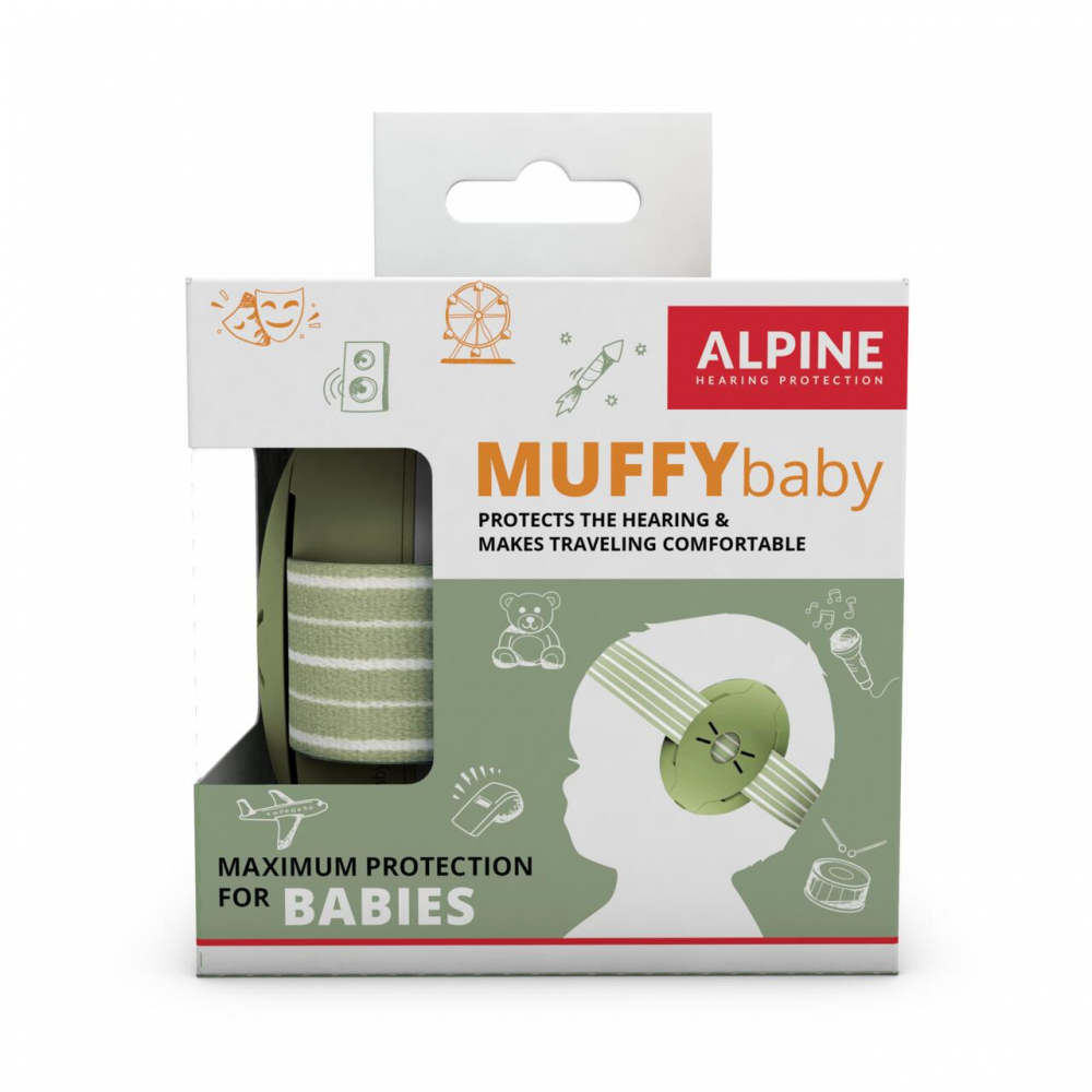 Căști Antifonice Bebeluși Alpine Muffy Baby Verde - imagine 5