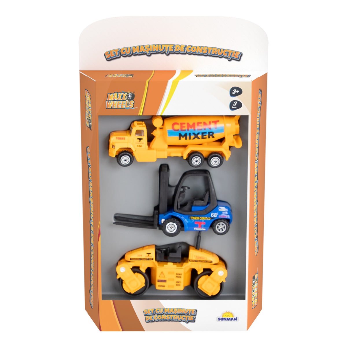 Set 3 Masinute Constructie Metal Maxx Wheels