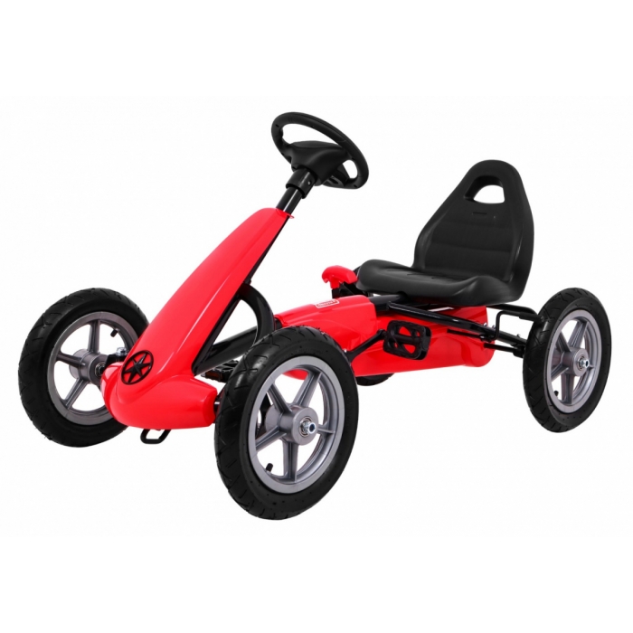 Gokart Star Rosu - Kart Pedale 3+ Ani - imagine 8