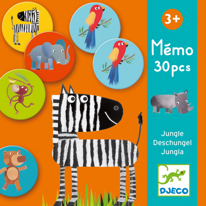 Joc memorie Djeco Animale din Jungla | Memo Jungla