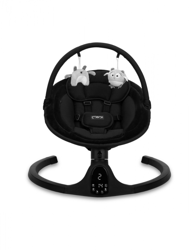 Balansoar Electric Momi Kenani Black, 0-9 kg - imagine 3