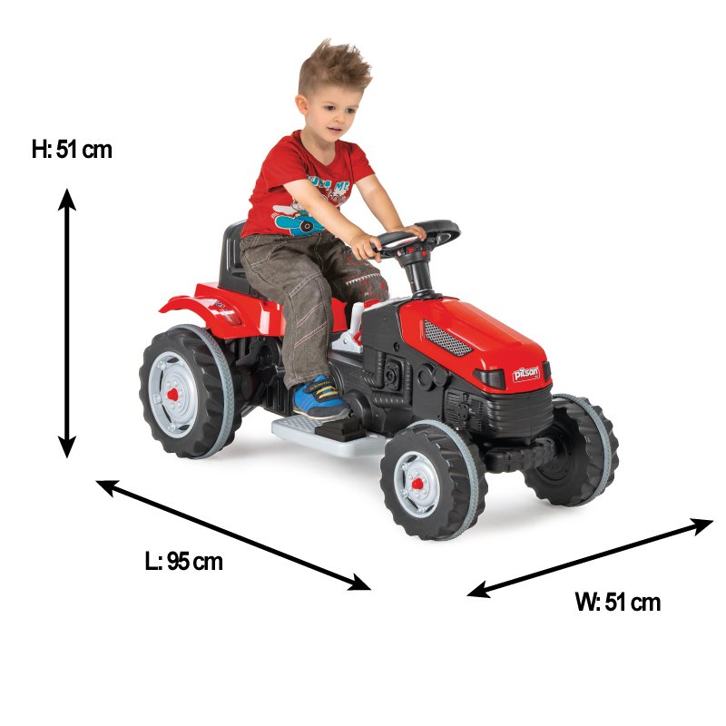 Tractor Electric Pilsan Active 45W, 6V, Rosu - imagine 8