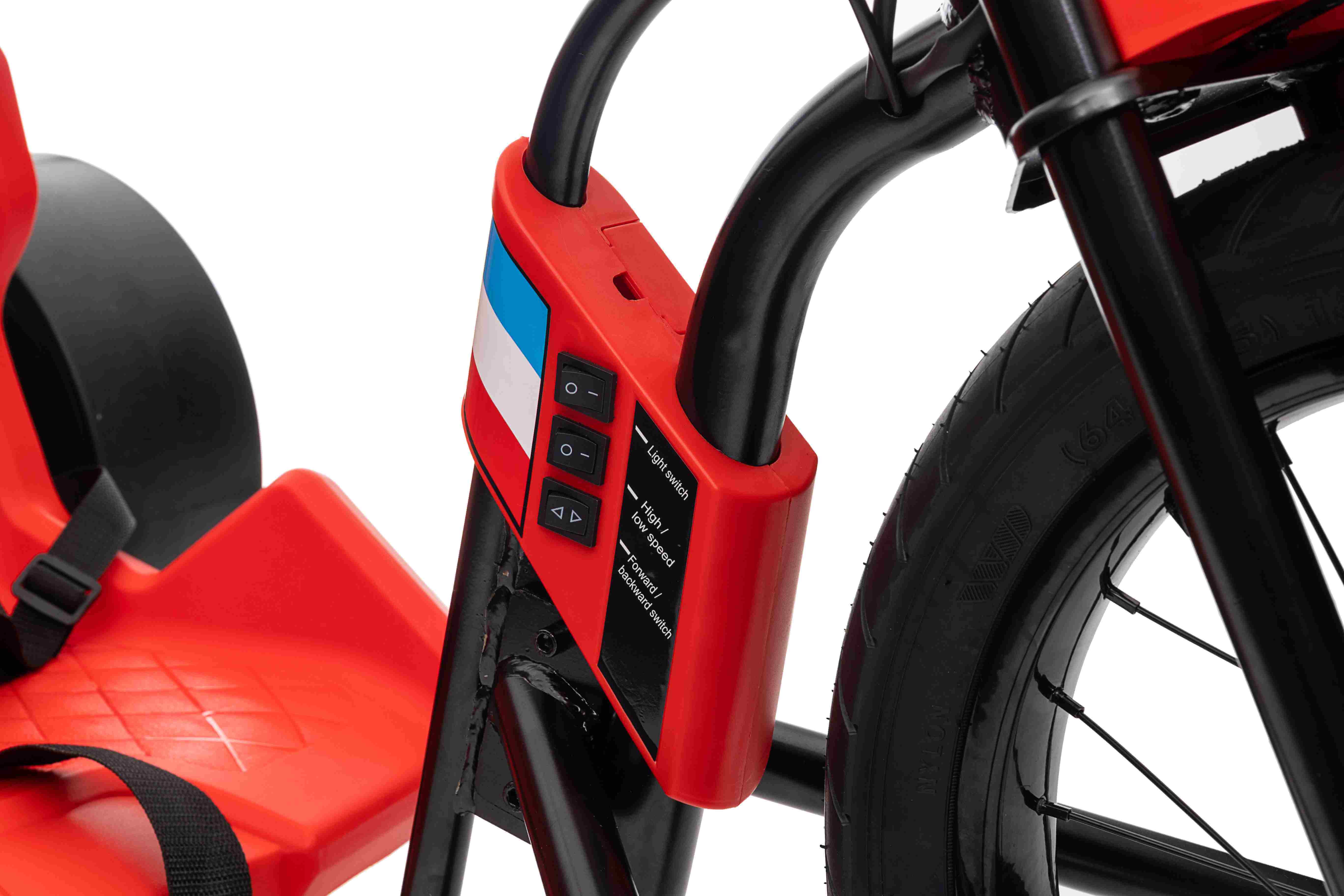 Drift Trike Electric 24V 500W Autokids - Rosu - imagine 8