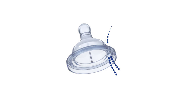 Tetine Chicco Silicon Anticolici, 2 Bucăți - imagine 3