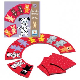 Rondo Memo Puzzle Djeco - Joc Educativ din Lemn