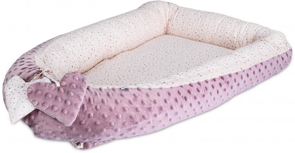 Baby Nest Bubaba Pink Hearts – Somn Sigur